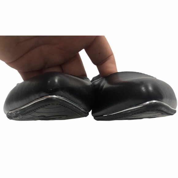 Circus by Sam Edelman Ellissa Pointed Toe Flat 7.5 Crackle Print Black White - Picture 4 of 12